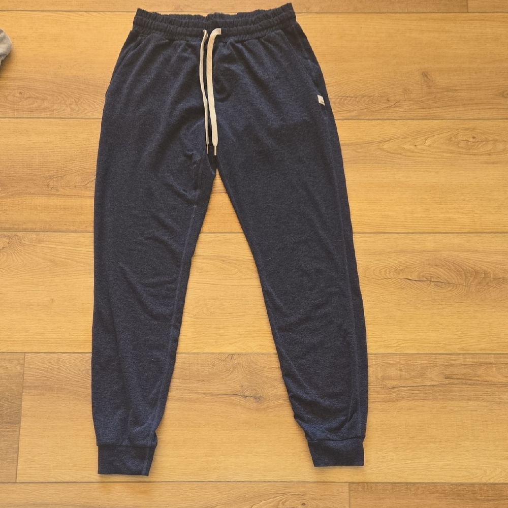 Vuori Heathered Navy Performance Joggers